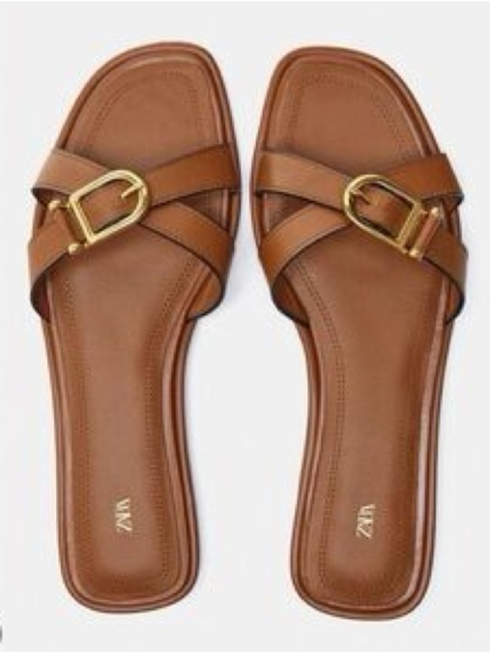 NWT Zara Buckle Sandals